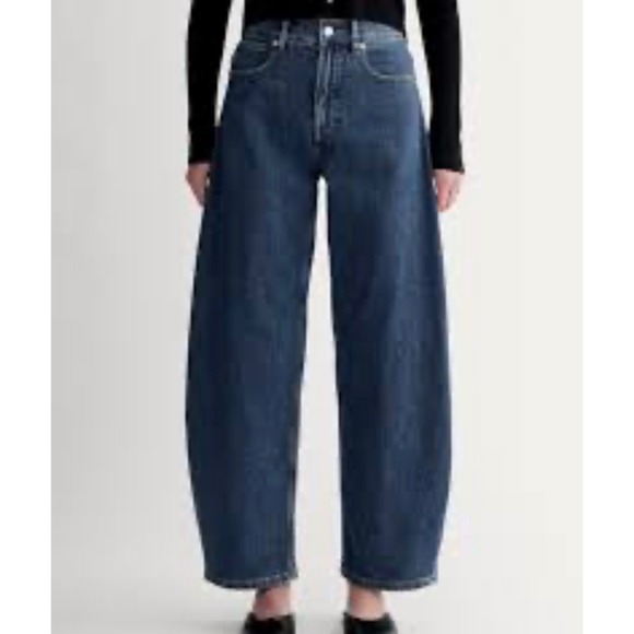 Everlane Denim - Everlane The Way-High Curve Jeans Organic Cotton Barrel Leg 28R *note faint spot